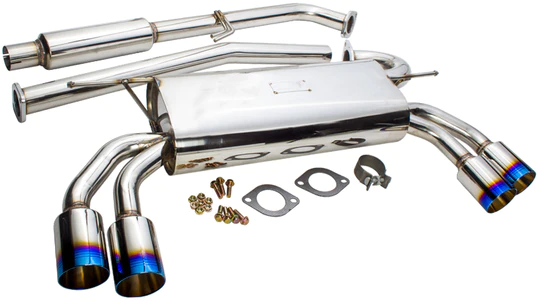 (image for) JDM Sport Genesis Coupe 2.0T Stainless Steel Burnt Tips Cat Back Exhaust System 2010 - 2014